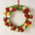 Strawberry Floral Spring Wreath Knitting Pattern Knitting Pattern