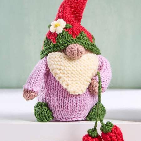 Strawberry Gonk Knitting Pattern | A Year of Gonks Knitting Pattern