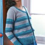 Stripe Relaxed Boyfriend Cardigan Knitting Pattern Knitting Pattern