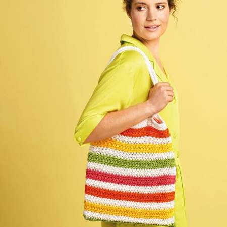 Striped Shoulder Bag Knitting Pattern