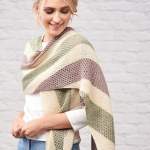 Stripy Alpaca Wrap Knitting Pattern
