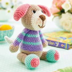 Stripy Dog Crochet Pattern