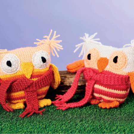 Stripy Owl Toy Knitting Pattern Knitting Pattern
