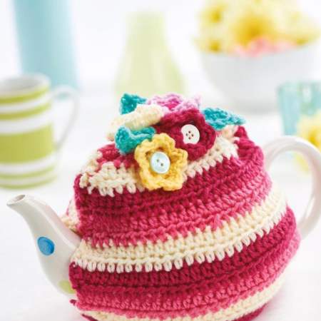 Striped Tea Cosy crochet Pattern