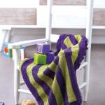 Stripy baby blanket Knitting Pattern