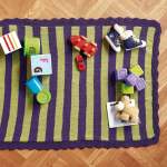 Stripy baby blanket Knitting Pattern