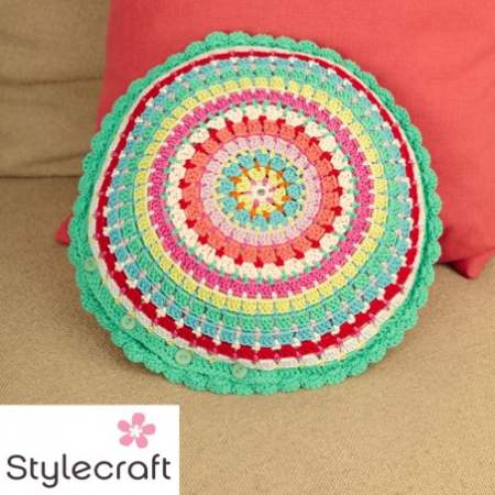 Stylecraft Crochet Cushion Knitting Pattern