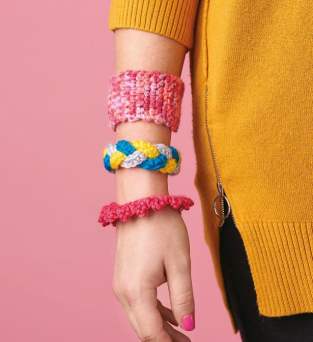 Stylish Bracelets Knitting Pattern