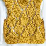 Simple Eyelet Gilet Knitting Pattern Knitting Pattern