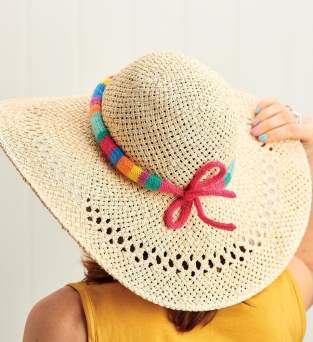Easy Sun Hat I-Cord Accessory Knitting Pattern Knitting Pattern