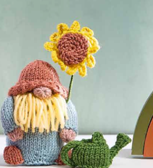 Sunflower Gonk Knitting Pattern | A Year of Gonks Knitting Pattern