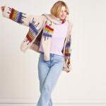 Super Chunky Fair Isle Cardigan and Scarf Knitting Pattern
