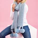 Super Chunky Fisherman’s Rib Scarf Knitting Pattern