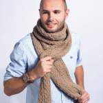 Super Chunky Men’s Scarf Knitting Pattern Knitting Pattern