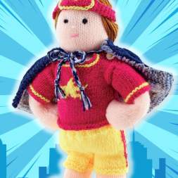 Girl Superhero Doll Knitting Pattern Part 1 Purl Jones Knitting Pattern