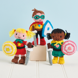 Superhero Toy Set Knitting Pattern Knitting Pattern