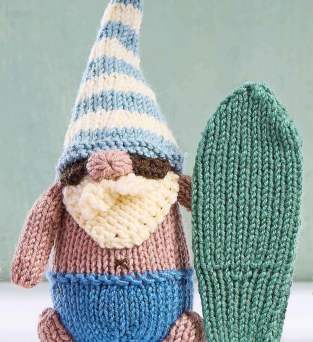 Surfer Gonk Knitting Pattern | A Year of Gonks Knitting Pattern
