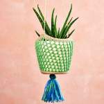 Tassel Plant Hanger Knitting Pattern