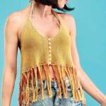 Halterneck Tassel Top Knitting Pattern Knitting Pattern