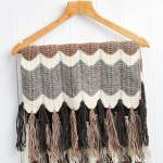 Tassel shawl Knitting Pattern