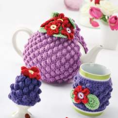 Floral Cosy Set Knitting Pattern
