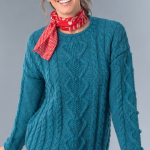 Textured Cable Bobble Jumper Knitting Pattern Knitting Pattern