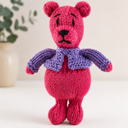 Beginner Colourful Teddy Bears Knitting Pattern Knitting Pattern