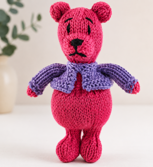 Beginner Colourful Teddy Bears Knitting Pattern Knitting Pattern
