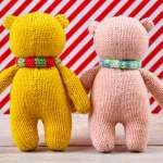 Festive Teddy Bear Duo Knitting Pattern Knitting Pattern
