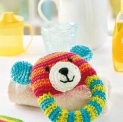 Teddy Bear Rattle Knitting Pattern