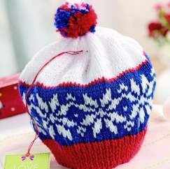 Teen Snowflake Hat Knitting Pattern
