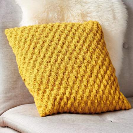 Textured Slip Stitch Cushion Knitting Pattern