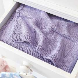Textured Squares Baby Blanket Knitting Pattern Knitting Pattern