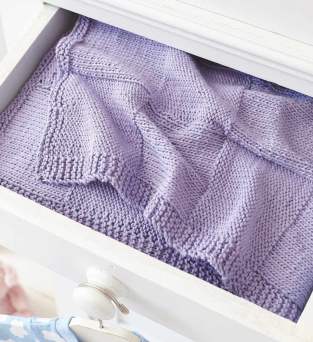 Textured Squares Baby Blanket Knitting Pattern Knitting Pattern