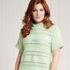 Textured Lace Top Knitting Pattern