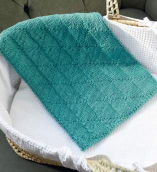 Textured Triangle Baby Blanket Knitting Pattern Knitting Pattern