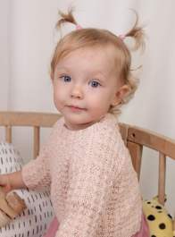 Textured Baby Jumper Knitting Pattern