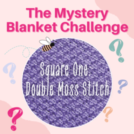 The Mystery Blanket Challenge Square One: Double Moss Stitch Knitting Pattern