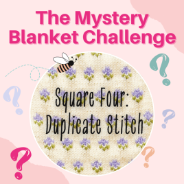 The Mystery Blanket Challenge Square Four: Duplicate Stitch Knitting Pattern