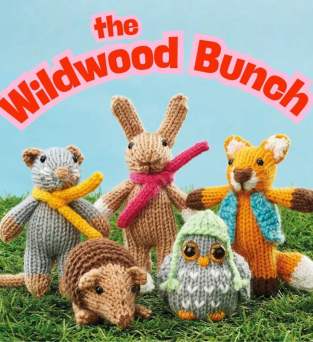 The Wildwood Bunch | Mini Animal Toy Knitting Pack Knitting Pattern