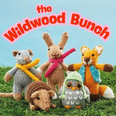The Wildwood Bunch | Mini Animal Toy Knitting Pack Knitting Pattern