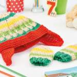 Toddler’s Hat and Mittens Knitting Pattern