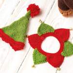 Festive Dachshund Toy Dog Knitting Pattern Knitting Pattern