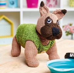 Toy French Bulldog Knitting Pattern