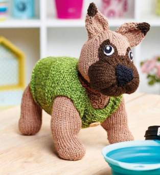 French Bulldog Toy With Jumper Knitting Pattern Knitting Pattern