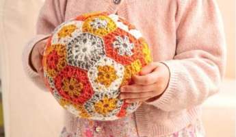 Granny Hexagon Toy Ball Crochet Pattern