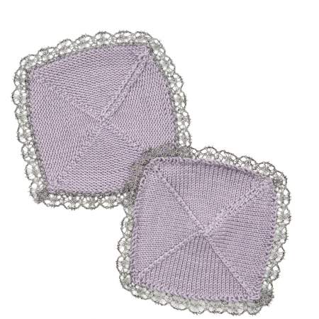 Trimmed Coasters Knitting Pattern