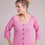 Tuck Stitch Cardigan Knitting Pattern