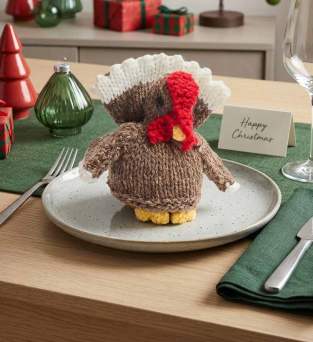 Turkey Chocolate Orange Cover | Christmas Gift Knitting Pattern Knitting Pattern