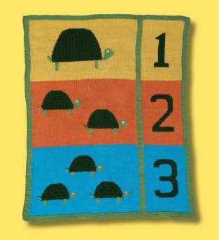 Counting Turtles Baby Blanket Knitting Pattern Knitting Pattern